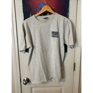 Vintage Harborside Graphics Seven Summits T-Shirt Mens Medium Gray Made in USA
